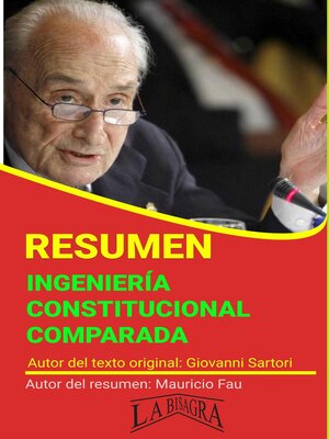 cover image of Resumen de Ingeniería Constitucional Comparada de Giovanni Sartori